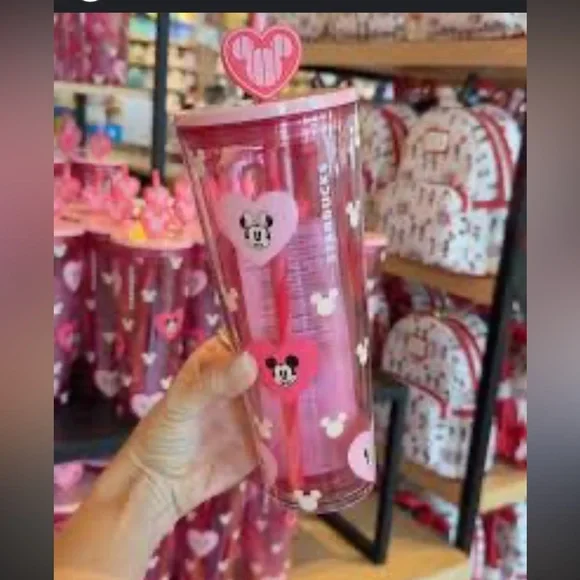 Starbucks Disney Mickey Minnie Valentine’s Day Tumbler - Picture 4 of 6